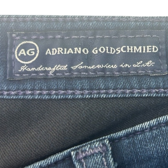 AG Adriano Goldschmied The Ballad Slim Boot SZ 28R Blue Midrise Western Straight - Picture 2 of 15